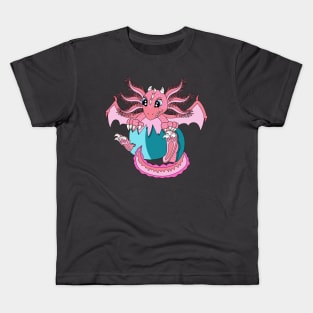 Baby Axolotl Dragon Kids T-Shirt